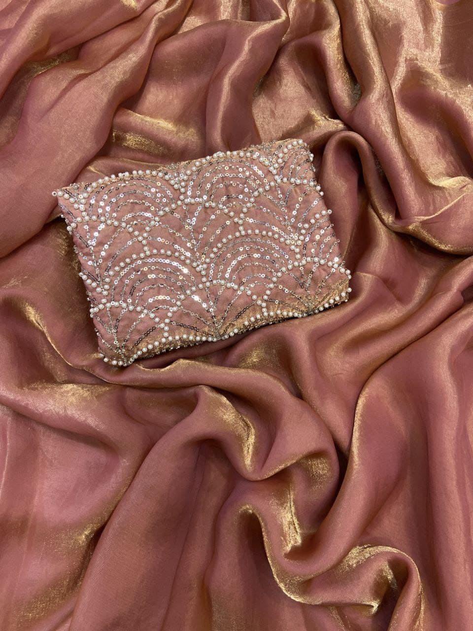 PURE SATIN SAREE - Image 12