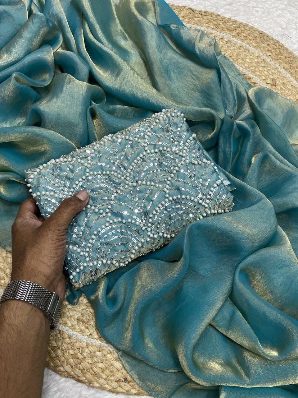 PURE SATIN SAREE - Image 18