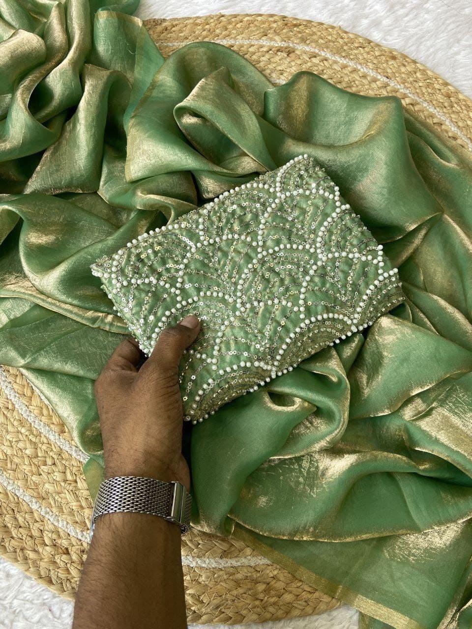PURE SATIN SAREE - Image 8